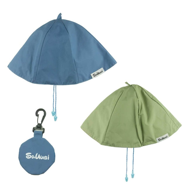 ポケットサウナハット 耳栓付き(携帯用サウナハット) リバーシブル