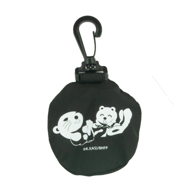 範馬刃牙×湯乃泉 ポケットサウナハット(携帯サウナハット) 耳栓付き リバーシブル ラッコVer