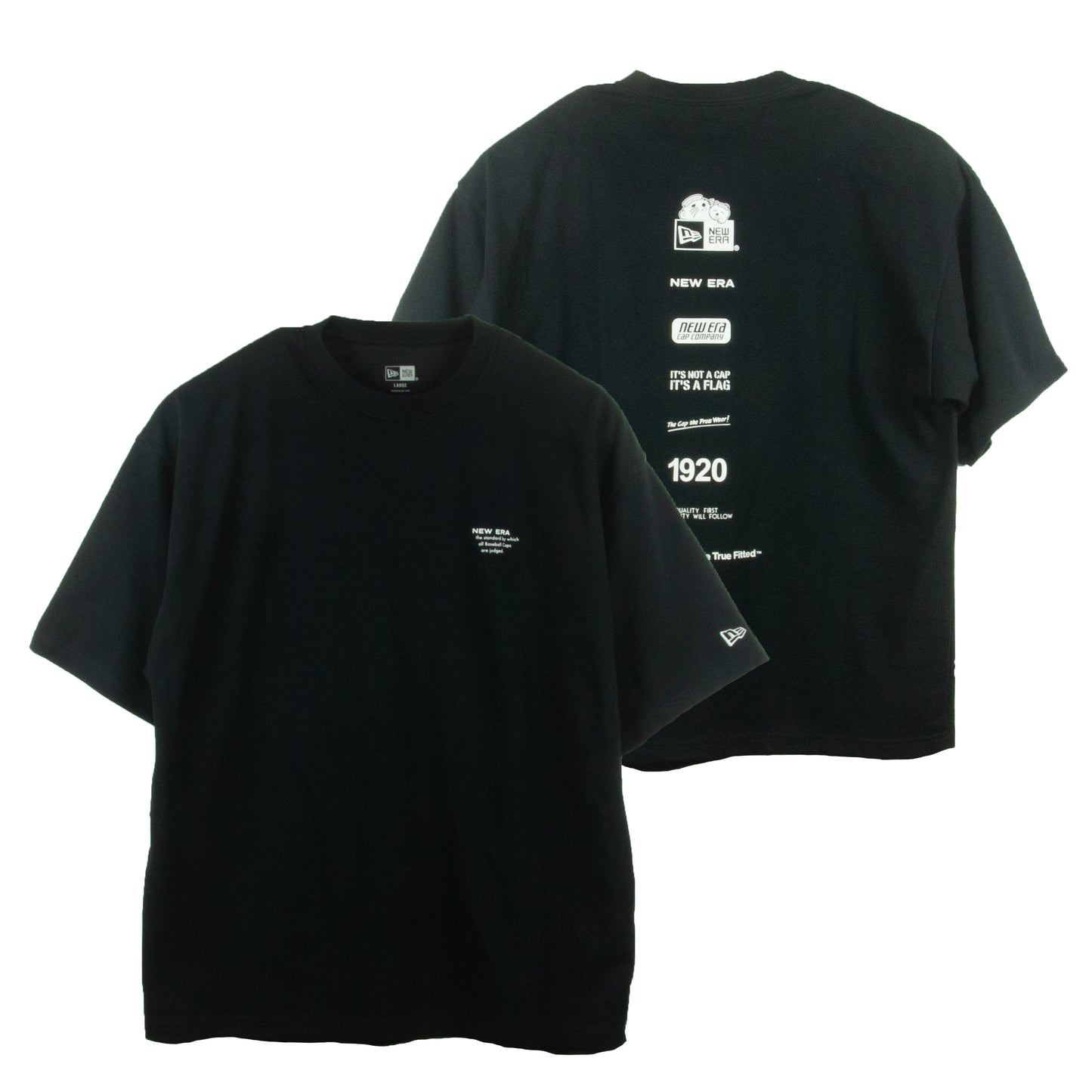 半袖 オーバーサイズド パフォーマンス Tシャツ NEW ERA® YUNOIZUMI ブラック 【 Performance Apparel 】